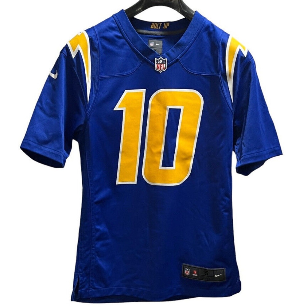 Nike Vapor F.U.S.E. LA Chargers Justin Herbert 10 Blue NFL‎ Jersey Limited Sz Sm